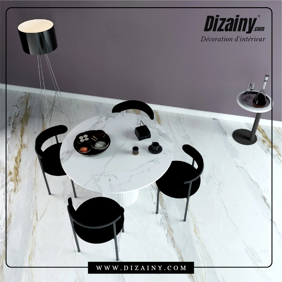 Pack glamour Table à manger + 4 Chaises