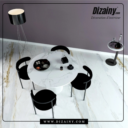 Pack glamour Table à manger + 4 Chaises