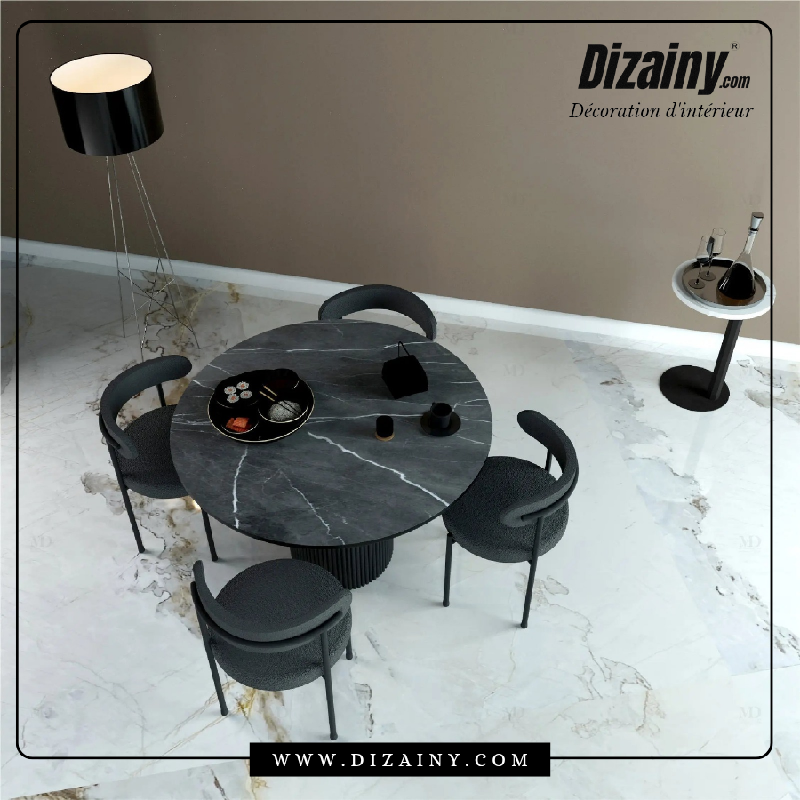 Pack glamour Table à manger + 4 Chaises