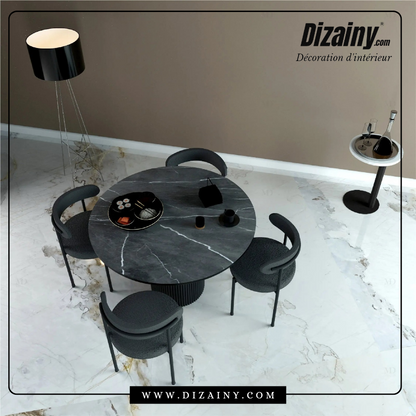 Pack glamour Table à manger + 4 Chaises